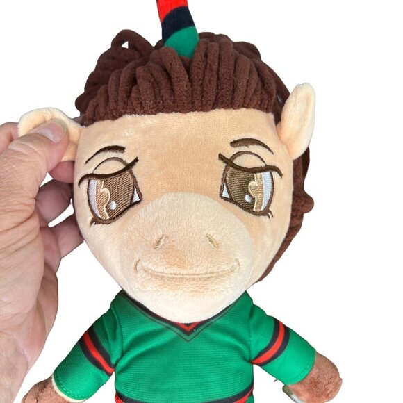 The Black Unicorn Doll Plush Dreds Boy Green Shirt Stuffed Animal - Picture 9 of 10